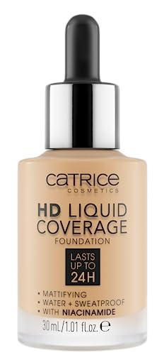 Catrice | Hd Liquid Coverage Foundation | High & Natural Coverage | Vegan & Cruelty Free (036 | Hazelnut Beige) #TOP1
