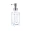 Brushed Nickel Pump and Clear Bottle