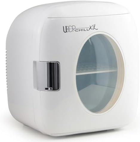 Uber Appliance UB-XL1 Uber Chill 12 Can Retro Personal Mini Fridge (White)