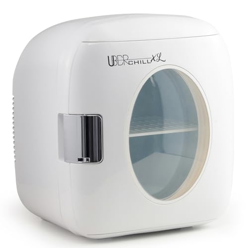 Uber Appliance UB-XL1 Uber Chill 12 Can Retro Personal Mini Fridge (White)