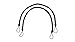 Pair of Navy Blue Color Rope Tiebacks, Length (Embrace): 26" Style# CCTB Color# J3