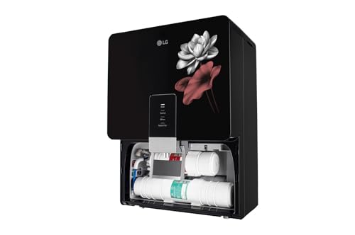 Image of LG 8L RO+UV+Mineral Booster Water Purifier with Steel Tank | Digital Sterilizing Care, Pre-Sediment Filter Free, Multi Stage Filtration | True Maintenance Package | WW156RPTB, Black