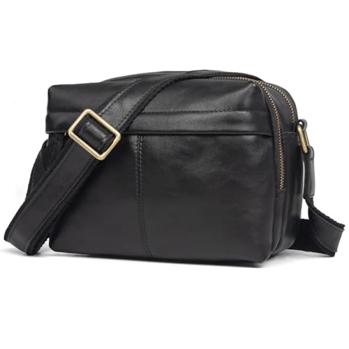 Sac messager de luxe en cuir de vachette style vintage intemporel