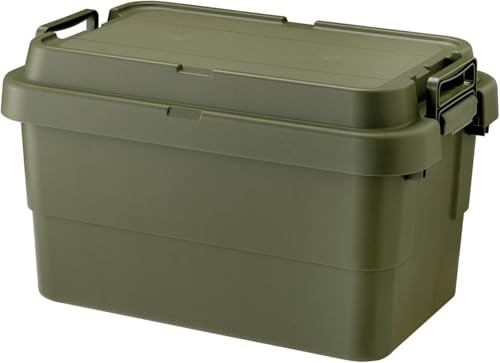 ?? Risu TC-50S Trunk Cargo Stacking Storage Box, Made in Japan, 13.2 gal (50 L), Green