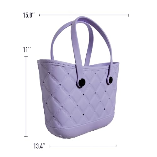 Large Beach Bag, Waterproof Sandproof Rubber Tote Bag for Women, for Travel, Pool, Boat, Groceries3