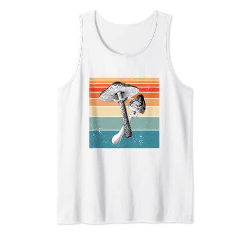 Camisa de hongos Vintage - Camisetas de hongos para hombres y mujeres Camiseta sin Mangas