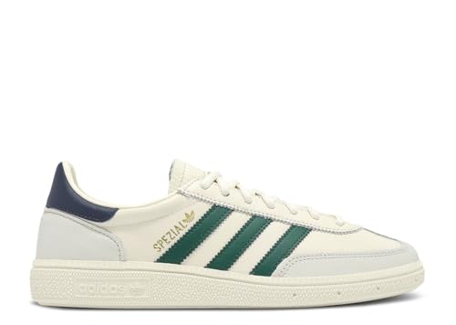 adidas Handball Spezial Mens Shoes, Chalk White/Collegiate Green/Night Indigo, Size 13