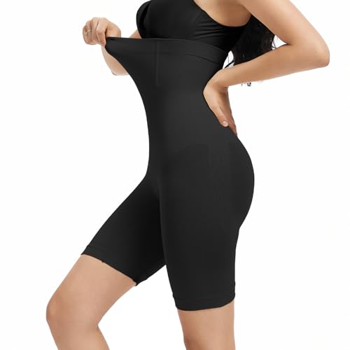 KSKshape Bauchweg Unterhose Damen Hohe Taille Shapewear Miederhose Unterwäsche Bauchkontrolle Höschen Body Shaper Miederpant Shaping Shorts,Schwarz,XL/2XL