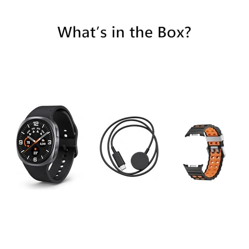 Image of Samsung Galaxy Watch 8 (2025) Buletooth Smartwatch, International Model - Fitness & Sleep Tracking, Heart Rate Monitor, Android Compatible (Not for iOS) + Extra Sport Band (Graphite, 40mm)