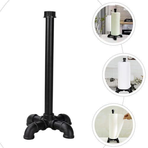 Soporte vertical de papel de hierro para evitar caídas de rollos 8