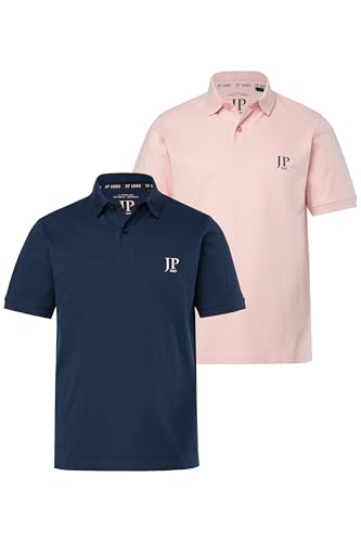 Polos basiques homme L-8XL lot de 2 t-shirts col boutonnable anti-transpiration