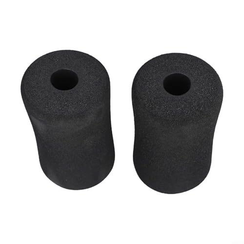 Foam Foot Pad Roller 2 Pack para reemplazo de rodillo de extensión de pierna compatible con máquinas de peso y gimnasio, espuma de alta densidad para diámetro de tubo 22-25 mm, negro (2 piezas 135 mm) miniatura 4