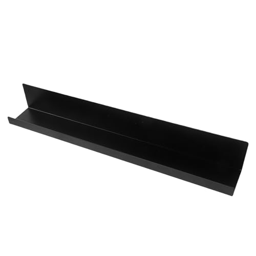 YDuupxe Estante para Cuadros Montado en la Pared, Exhibición Flotante, 16,93 X 2,36 X 2,36 Pulgadas, sin Perforación, Estante de Baño con Acero Al Carbono para Sala de Estar, (Black)