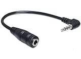 3 Pin Klinke Delock Kabel Audio Klinke 2, 5 mm Stecker gewinkelt > 3, 5 mm Buchse 3 Pin 14 cm