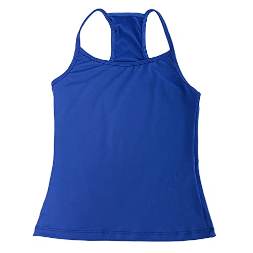 Regata Feminina Modelo Nadador Blusinha Verão de Alcinha Vinha Fashion Em Suplex (Azul, G)