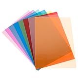 Filtres de lumière en gel : leur épaisseur assure une bonne saturation des couleurs sans trop diminuer la luminosité des lumières. filtres d'éclairage colorés