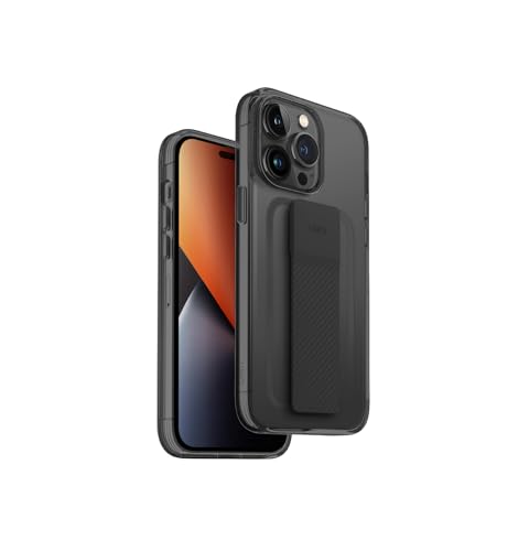 Uniq Coque Hybride pour iPhone 14 Pro Max Heldro Mount Vapeur Smoke