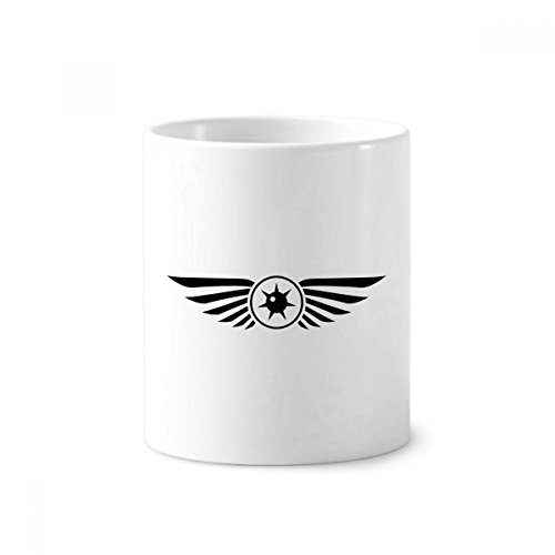 Porte-brosse à dents motif yeux vecteur gobelet céramique blanche pot à stylo 350ml