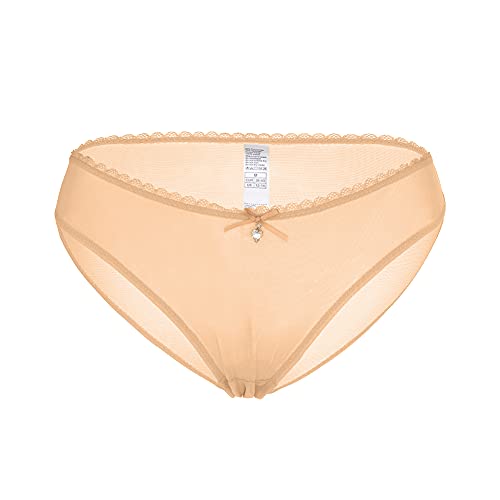 Women's Underwired Non Padding Sheer Breathable Balconette Bra See Through Lace Bras