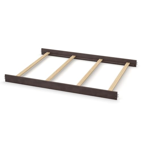 Image of Full-Size Conversion Kit Bed Rails for Dolce Babi Convertible Cribs - Solid Wood Rail - Toddler and Adult Rail for Full-Size Beds - Essential Nursery & Baby Furniture (Mineral Grey)
