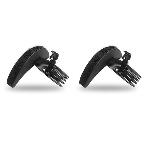 Image of Sanas Puff Maker (2Pcs) Puffs For Hair Styling Tool Hair Accessories For Women Style Tools Bumpers For Puff Front Puff Hair Clip Artificial Puffy For Women Style (2Pcs) (Black)