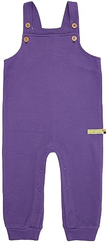Pantalones de peto para niñas loud + proud, ropa cómoda para jugar en color violeta