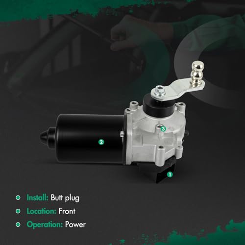 Image of SCITOO Front Windshield Wiper Motor Replacement for 2003-2007 for Cadillac for CTS,2004-2006 for Cadillac for SRX,2005-2011 for Cadillac for STS Wiper Motor 19354906,12487632,88958251 8 Pins | Direct fit for 2005-2011 For Cadillac For STS|Replaces OE 19354906 ,12487632 ,88958251|8 Pins|Fit for Front Wiper Motor