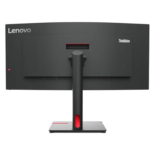Image of Lenovo ThinkVision T34w-30 34 inch Class UW-QHD Curved Screen LED Monitor - 21:9 - Raven Black