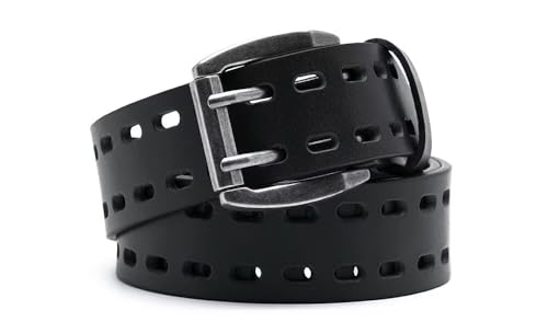 Fabio Valenti Men’s Casual Genuine Leather Jeans Belts 1 1/2" Wide Work Belt for Men2