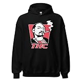 HeavyWeight Hoodie Top Koala THC not KFC Unisex Pullover 2XLarge Black