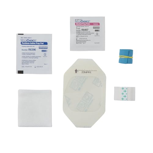 Mckesson IV Start Kit – Includes Tourniquet, PVP Prep Pad, Alcohol Prep Pad, Non- Woven Gauze, 2