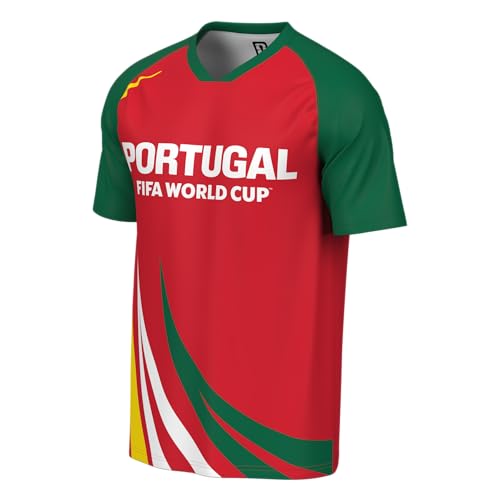Outerstuff FIFA World Cup 2026 Kids Short Sleeve Sublimated Soccer Fashion Top,Portugal,Small (8)