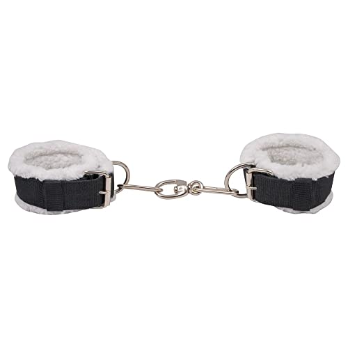Schneiders Dura-Tech Fleece Lined Hobbles with Chain | Curb Bad Behavior | Stop Kicking and Pawing | Comfortable Fleece Lining | Adjustable Fit