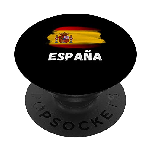 Bandera de Espana Orgullo Retro España Bandera Familiar PopSockets PopGrip Intercambiable