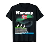 Norway Puffin lover Aurora Borealis souvenir