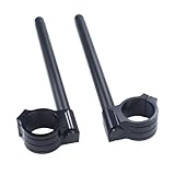 Manillar de motocicleta CNC Blakc con clip para tubo de horquilla de 7/8 pulgadas, 22 mm, 50 mm, para la mayoría de bicicletas deportivas de calle (50 mm)