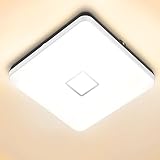 【Einfache Installation】LED Deckenleuchte braucht nur einfache Installation in drei Schritten, indem Sie die Anweisungen befolgen. Ohne den Lichtschutz zu zerlegen. Sehr bequem und benutzerfreundlich.