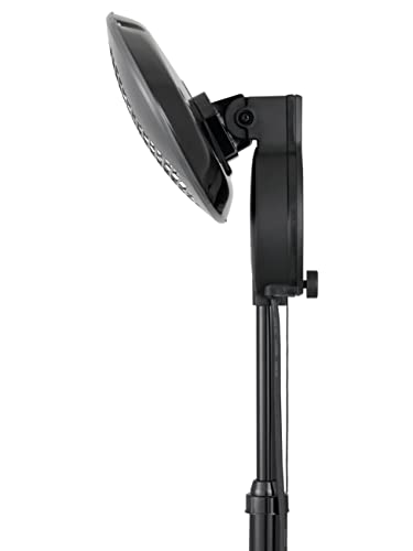 tepro Stand Heizstrahler mit Quarz-Heizelement – 2 kW Terrassenstrahler mit 3 Heizstufen, Teleskop-Standfuß, IPX4 Spritzwasserschutz & Überhitzungsschutz – höhenverstellbar 120–205 cm