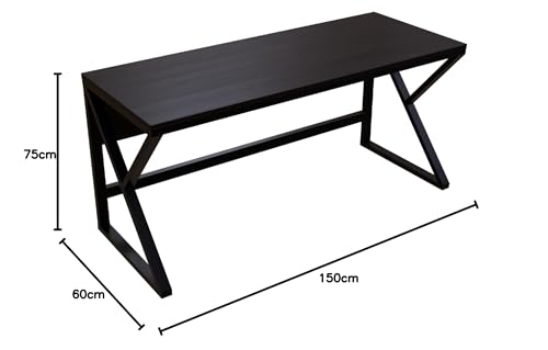 Image of Riyan Luxiwood Alden Brown Computer Table in Engineering Wood for Home & Office, Simple Style Desk, Scratch Resistance Surface, Easy to Assemble, Study Table for Kids (Size-15 X 6 X 75 Cm)