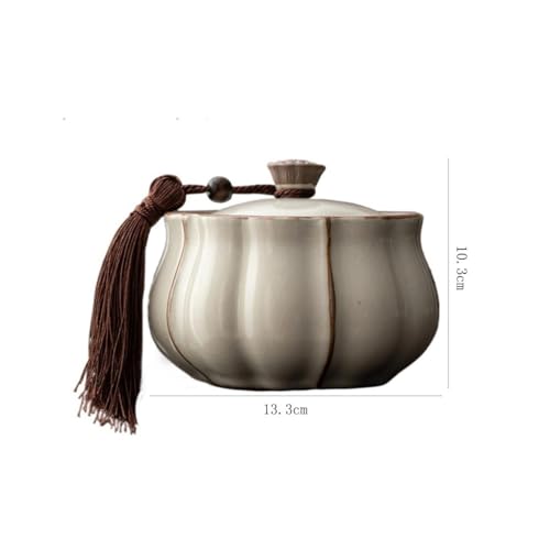 Boîte à thé céramique chinois pour conservation café sucre et épices
