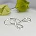 Hoops & Loops .925 Sterling Silver Infinity Polished Hook Endless Earrings
