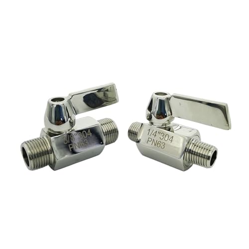 Mini válvula de bola inoxidable de 1" adiós a atascos e interruptor estanco 4