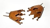 2 Stück im Set PO Stecker \'Krone\' aus Metall rost 7 cm 2er-Set