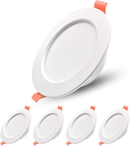 Spot Plafond LED en aluminium moulé sous pression downlight extra plat blanc froid de 5W