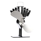 Ecofan UltrAir Heat Powered Stove Fan - Powerful Classic Design, High Performance, Perfect for Wood Stoves, 125 CFM - Circulates Warm Air Efficiently & Reduces Fuel Cost