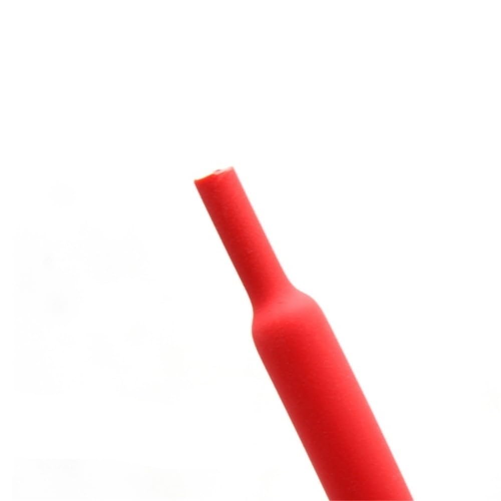 JWOO Guaina termorestringente 2:1 Rossa da 0,6 mm a 80 mm, Guaina for Cavi Fai da Te, Protezione for Cavi e Riparazione di Cavi(20MM*10 Meters)