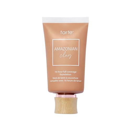 tarte Amazonian clay 16-hour full coverage foundation – Matte Finish Foundation with Amazonian Clay & Vitamin E for Hydration & Smooth Looking Skin, Vegan & Cruelty Free
