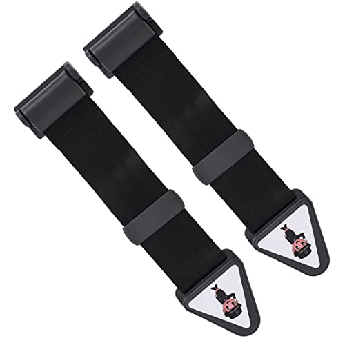 CWED Cinturón de seguridad de 2 piezas, ajustador del cinturón para mantenerlo alejado de la zona del cuello del niñoFunda de asiento para niños Cover