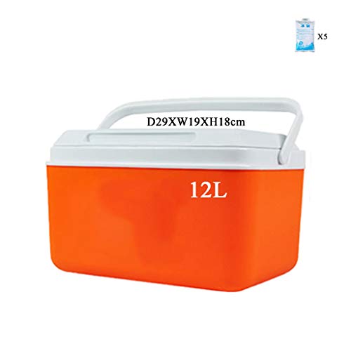 Preisvergleich Produktbild SHYW 12L kommerzieller Eiskübel Tragbarer Mini-Kühlschrank-Kühlerwärmer, Außenkühlbox, Camping-Eisbox mit großer Kapazität für Home-Office-Autos 20 x 21 x 26 cm (8 x 8 x 10 Zoll)