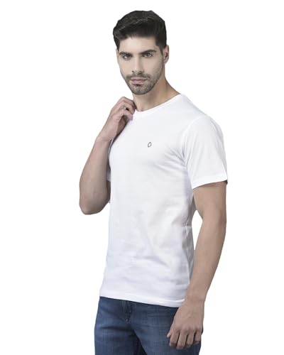 Image of Dollar Cotton Rich Fabric Solid Men's T-Shirt | Chest Logo Branding | Wide Array of Attractive Colours